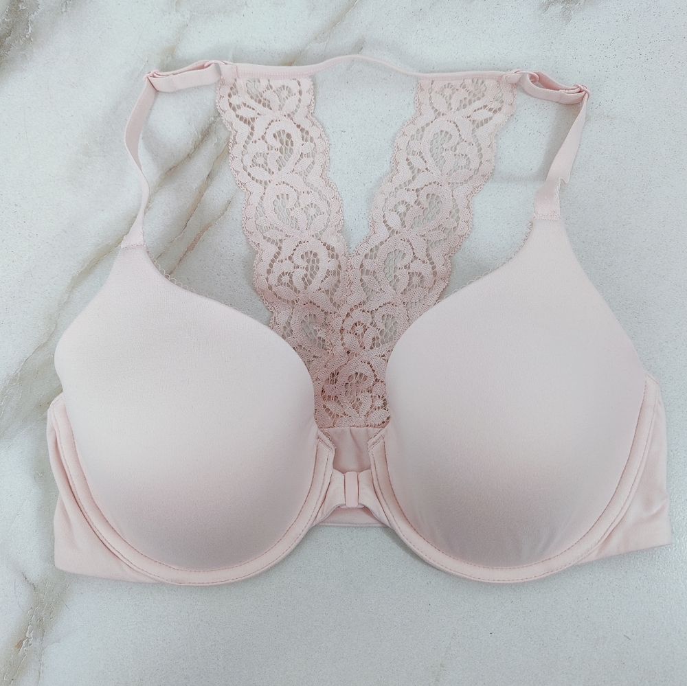 Victoria's Secret Body by Victoria Pink Lace Racerback Lightly Lined Bra, 34D